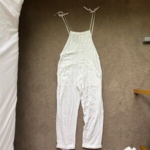 White Sleeveless Jumpsuit Still Water Beachy